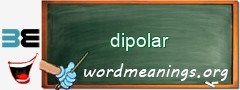 WordMeaning blackboard for dipolar